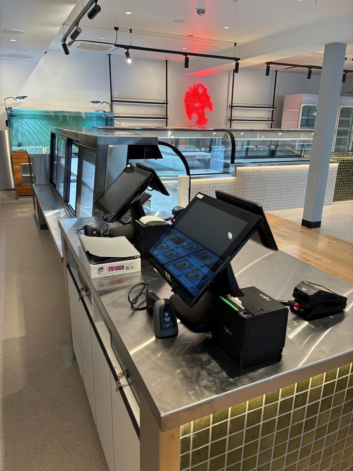 Retail Edge seafood fast food installation