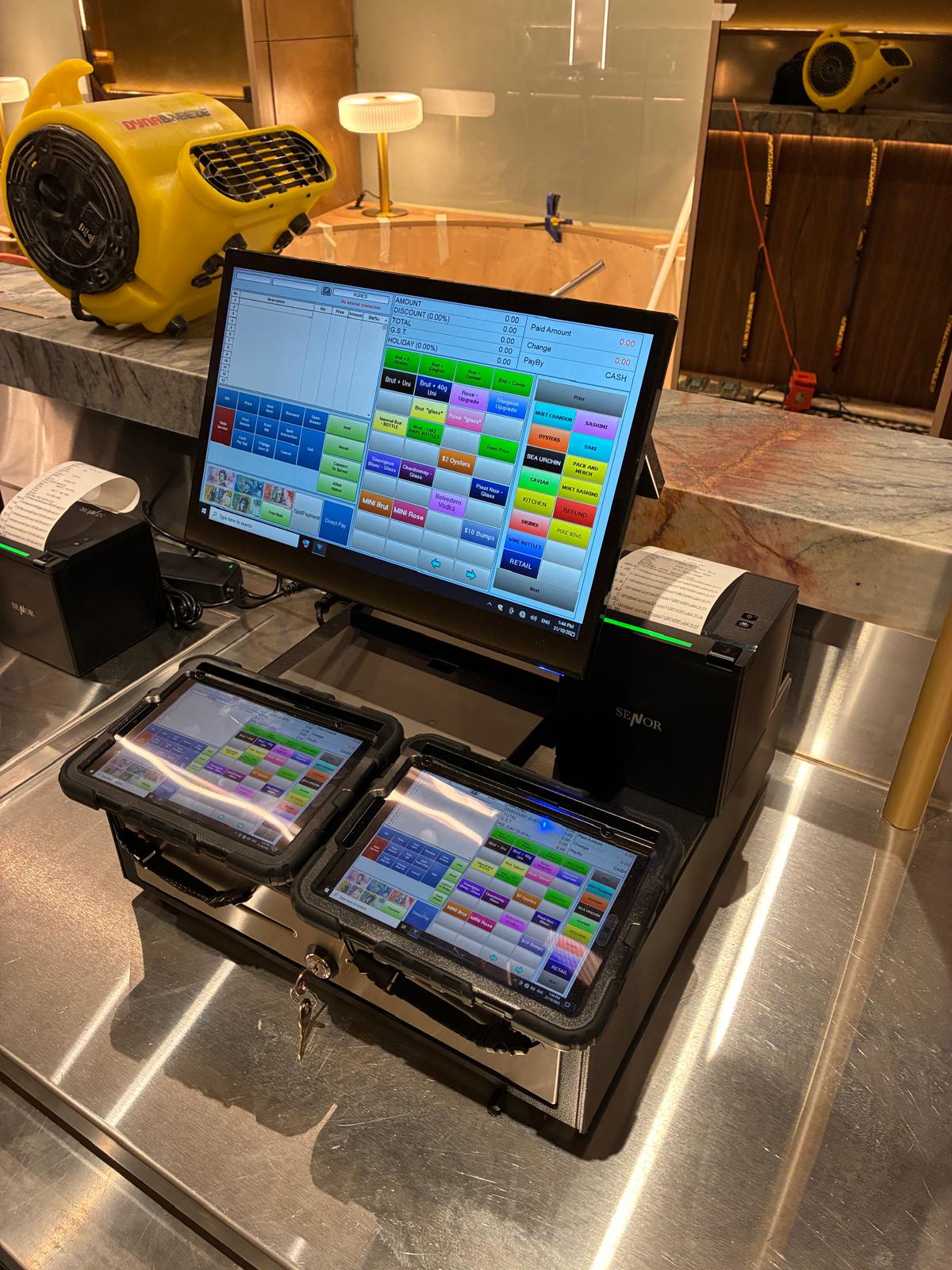 Hospitality multi-device POS setup